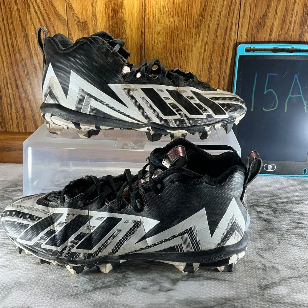 Adidas Freak Football Cleats Molded High Top Black White Size US 10